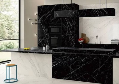 Sapienstone - Dark Marquina 320x160x1,2 cm